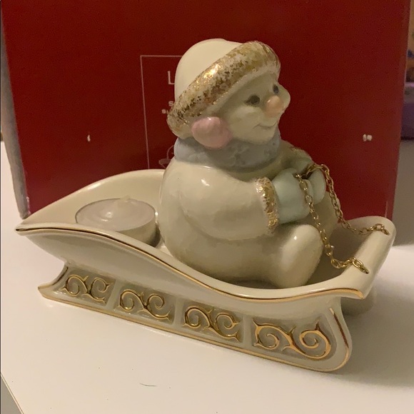 Lenox Snowman Votive - Picture 2 of 5